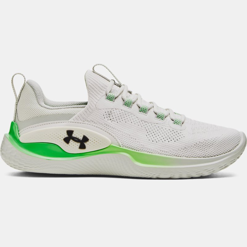 Men's Under Armour Flow Dynamic Training Shoes White Clay / Green Screen / Black 42.5